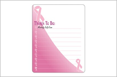breast cancer awareness magnetic memo board 8x11