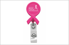 breast cancer awareness pink ribbon digital badge reel
