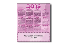 breast cancer awareness pink ribbon magnetic calendar