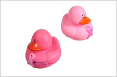 breast cancer awareness pink ribbon rubber ducky