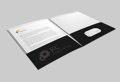 custom designed presentation folders