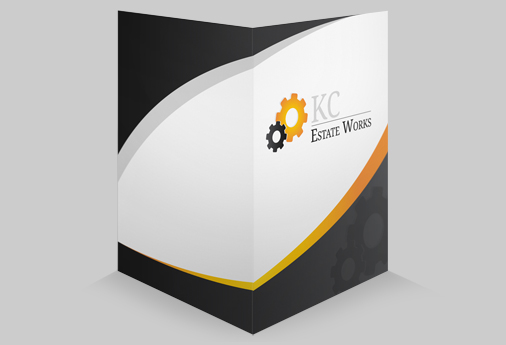 custom designed presentation folders