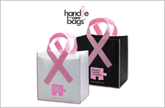 breast cancer awareness grocery shopping bags
