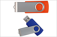 custom designed swivel series flash drives