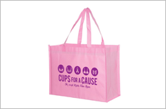 non-woven breast cancer awareness bags