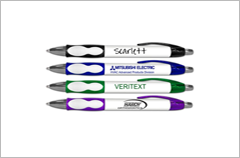 scarlett retractable ball point pen with rubber grip